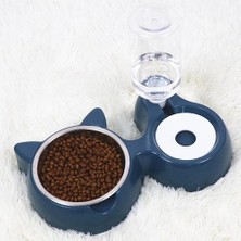 HaiTun 2 In 1 Pet Kedi Kase Su Dağıtıcı Otomatik Su Depolama Kedi Gıda Kase Su Konteyner Yavru Köpekler Besleyici Waterer | Köpek Besleme (Yurt Dışından)