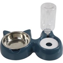 HaiTun 2 In 1 Pet Kedi Kase Su Dağıtıcı Otomatik Su Depolama Kedi Gıda Kase Su Konteyner Yavru Köpekler Besleyici Waterer | Köpek Besleme (Yurt Dışından)