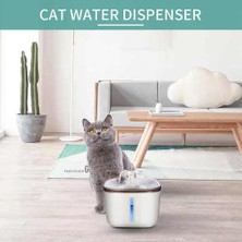 HaiTun Otomatik Pet Kedi Su Çeşmesi Dağıtıcı USB LED 2l Ultra Sessiz Köpek Içme Kase Drinker Besleyici Kase Pet Içme Besleyici | Kedi Besleme ve sulama Malzemeleri (Yurt Dışından)