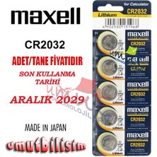 Maxell CR2032 Pil Lithium Naturel 3VOLTPIL3 Volt Pil 2032PIL CR2032