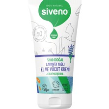 Siveno %100 Doğal El Ve Vücut Kremi Lavanta Cilt Yatıştırıcı Onarıcı Yoğun Nemlendirici Vegan 50 ml