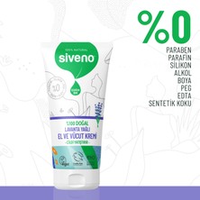 Siveno %100 Doğal El Ve Vücut Kremi Lavanta Cilt Yatıştırıcı Onarıcı Yoğun Nemlendirici Vegan 50 ml