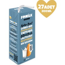 Fomilk Badem Sütü 200 Ml X27 Glutensiz Bitkisel Bazlı Laktozsuz Vegan