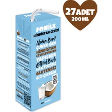 Fomilk Hindistan Cevizi Sütü 200 Ml X27 Glutensiz Bitkisel Bazlı Laktozsuz Vegan