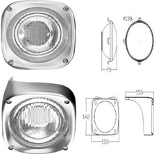 Ceray Traktör Ön Far Komple Sol 148 - 712113-RH