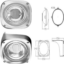 Ceray Traktör Ön Far Komple Sol 148 - 712113-LH