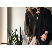 Kinua Studio - Yumuşak Dokulu Kapitone Kalın Ovre Kimono - Unisex