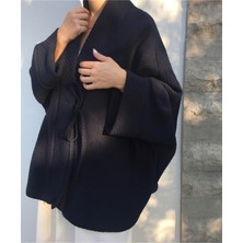 Kinua Studio - Yumuşak Dokulu Kapitone Kalın Ovre Kimono - Unisex
