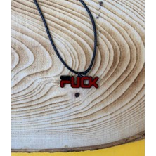 Paytak Moda F*ck Off That Kolye Unisex Suni Deri Ipli Kolye PYTKKOLYE184