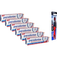 Paradontax Ferahlık Tam Koruma 300 ml ( 50 ml X 6 ) ve Difaş Black Diş Fırçası