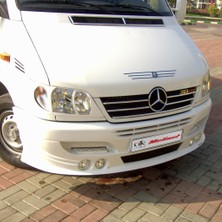 Meliset Boyasız) Mercedes Sprinter W901 Ön Tampon (Çift Sisli) 1995-2006 Arasına Uyumludur