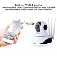 Gigoo Hd 360° 3 Antenli Hareket Sensörlü Ip Bebek ve Güvenlik Kamerası