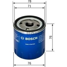 Bosch Ford Focus Benzinli Yağ Filtresi Bosch 2005-2018 0986TF0071