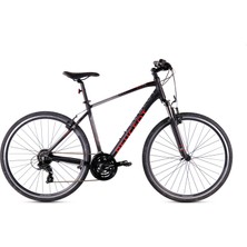 Peugeot T17-FS 470H 28" 24-V Vb Siyah-Kırmızı Trekking Bisikleti