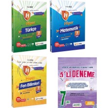 Hiper Zeka Yayınları 7. Sınıf Türkçe - Matematik - Fen Bilimleri Konu Anlatımlı Soru Bankası - Okyanus Paket Deneme