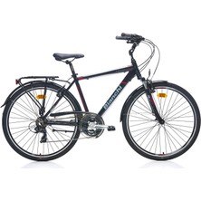Bianchi Travel 504 480H 28" 21-V Vb Siyah-Koyu Kırmızı-Gri Şehir Bisikleti
