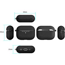 Apsuwa Apple Airpods Pro 2 Kılıf Niss Deri Görünüm Silikon Airbag 03