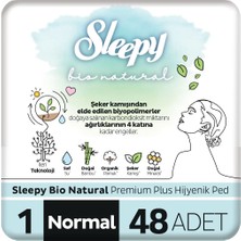 Sleepy Bio Natural Premium Plus Hijyenik Ped Normal 48 Adet Ped