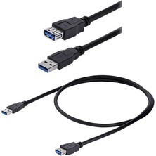 Wozlo 30CM USB 3.0 Uzatma Kablosu Dişi Erkek USB 3.0 Uzatma Kablosu