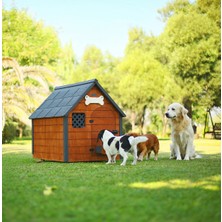 Mandu Isı Yalıtımlı Ahşap Köpek Kulübesi (Large)