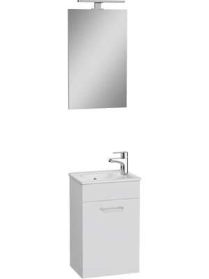 VitrA Ardea 67087 Banyo Dolabı Seti Kapaklı 40 cm Parlak Beyaz