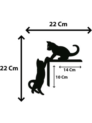 BYSHOME Ahşap Kedi Desenli Kapı Pervaz Süsü Sol Köşe Için