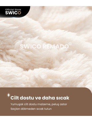 Swico Remado Kadın Kışlık Şapka ve Eşarp Takımı - Pembe  (Yurt Dışından)