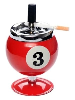 HaiTun Bilardo Bilardo Topu Tasarım Küllük Yaratıcı Taşınabilir Metal Ashtray Havuz Evi Bilardo Aksesuarları | Küllükler (Yurt Dışından)