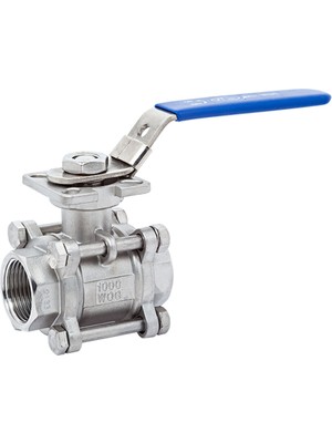 Unox Tepe Flanşlı 3 Parçalı Paslanmaz Dişli Küresel Vana 11/4"