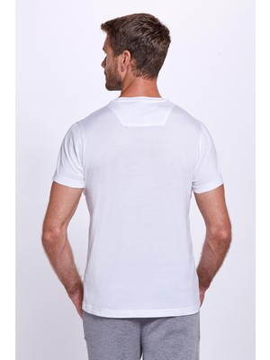 Hemington Beyaz V Yaka Basic T-Shirt