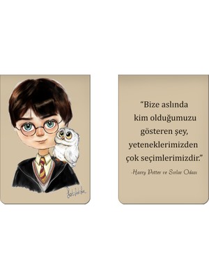 Fatofotofan Harry Potter  Mıknatıslı Ayraç 2 adet