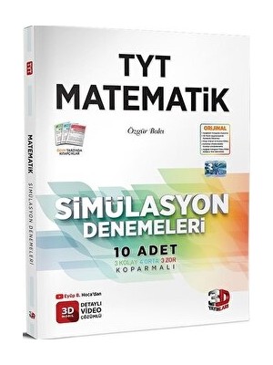 3D Yayınları 2025 TYT Simülasyon Matematik Denemeleri Üniversite Hazırlık Sınıfı İçin Özel