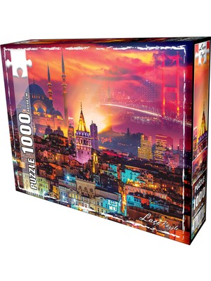 Laço Istanbul Gecesi 1000 Parçalık Puzzle - Puzzle Yapıştırıcı Hediye