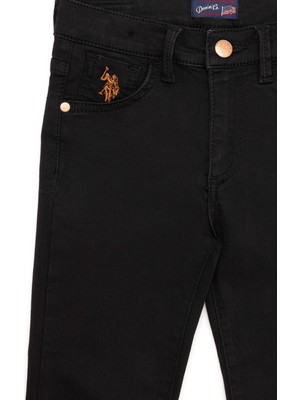 U.S. Polo Assn. Kız Çocuk Siyah Jean 50254589-DN0027