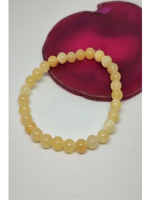 Bade Accessories 6 mm Kalsit Doğaltaş Bileklik