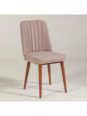 Zeytun Ahşap Sandalye Ceviz Taş