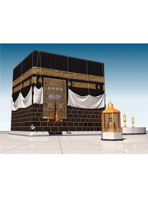 Eko Dekor 3boyutluduvarkagitlari Insansız Kabe 3D Duvar Kağıdı  Kanvas Tek Parca