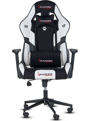 Xrancer Cross Oyuncu Koltuğu Kumaş Deri Kaplama 3D Kolçaklı Bel Boyun Yastıklı Yükseklik Ayarlı
