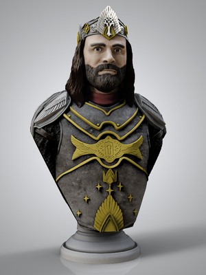 House Of Figure Lord Of The Rings Aragorn Bust -Yüzüklerin Efendisi Aragorn Büst - 12X8X20CM