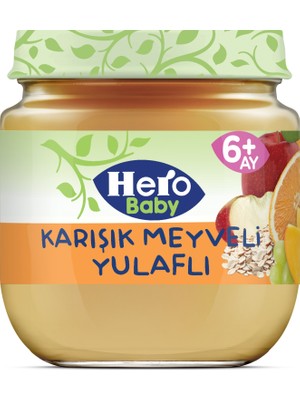 Hero Baby Karışık Meyveli Yulaflı 125 gr x 12 Adet