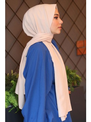 Afvente Bej Cazz Pamuk Şal - Bej