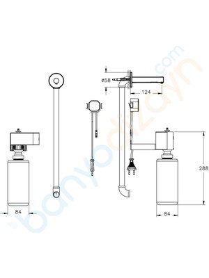 Vitra Origin A4470026 Temazsız Sıvı Sabunluk Elektrikli Bakır