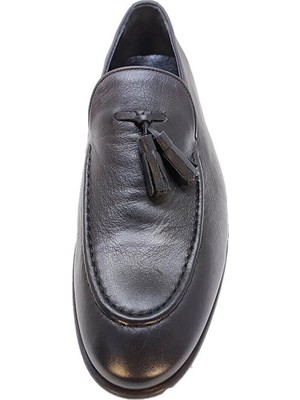 Marcomen Siyah Iç Dış Hakiki Deri Günlük Loafer Erkek Ayakkabı - 8025