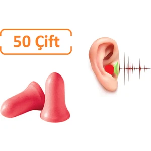 KF12 Kulak Tıkacı Yıkanabilir 50 Çift