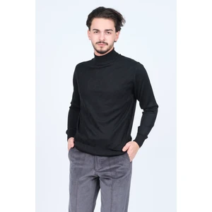 Erkek Yarım Balıkçı Triko Yün Kazak 4533090 Siyah