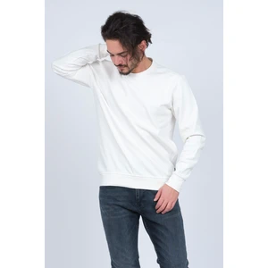 Erkek Bisiklet Yaka Sweatshirt 62422106 Beyaz