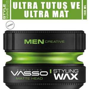 24 Saat Ultra Güçlü Sert Tutuş Ve Ultra Mat Görünüm Sağlayan Killi Matte Head Wax 150 ml 8699216347614