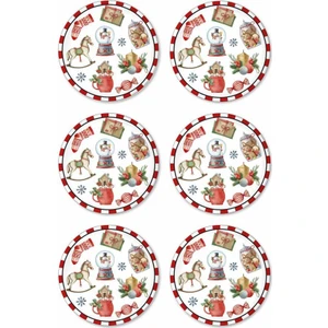 The Mia Globe 6'lı Pasta Tabak 19CM