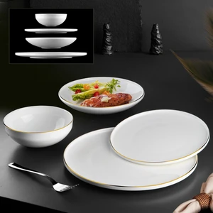 Gönül Collection Bone China 24 Parça Gold Yemek Takımı