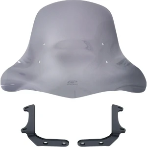 GP Kompozit SYM Orbit II 50 2022-2024 Uyumlu Elcikli Ön Cam Füme 48 cm